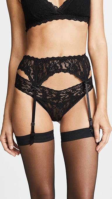 ブラックレースガーターベルト Amazon.co.jp: Hanky PankyレディースSignatureレースガーター
